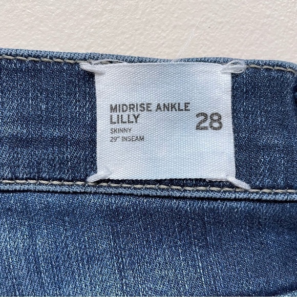 HUDSON Jeans Midrise Ankle Lilly Skinny Jeans size 28 - Picture 10 of 11